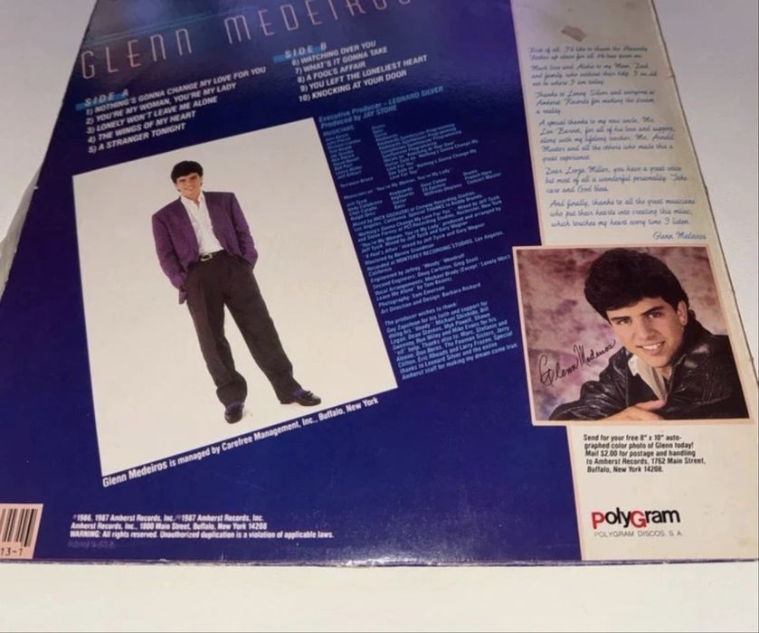 Glenn Medeiros - 2 Discos de Vinil