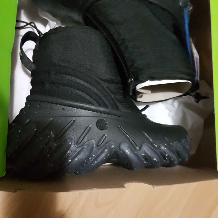Krótkie Buty Botki Unisex Czarne Crocs Echo Boot Z Shield ciepłe