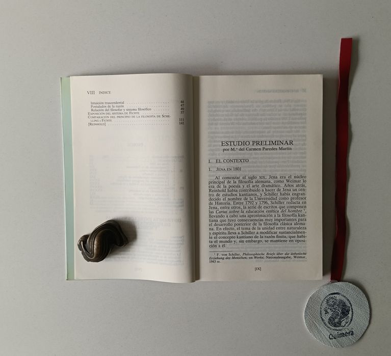 Diferencia entre los sistemas de filosofia de Fichte e Schelling