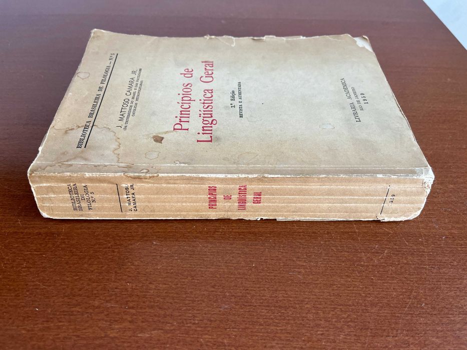 Princípios de Lingüística Geral – J. Mattoso Camara Jr. - 1959