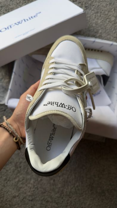 Off-White 5.0 Suede/Leather Trimmed Canvas  EU41