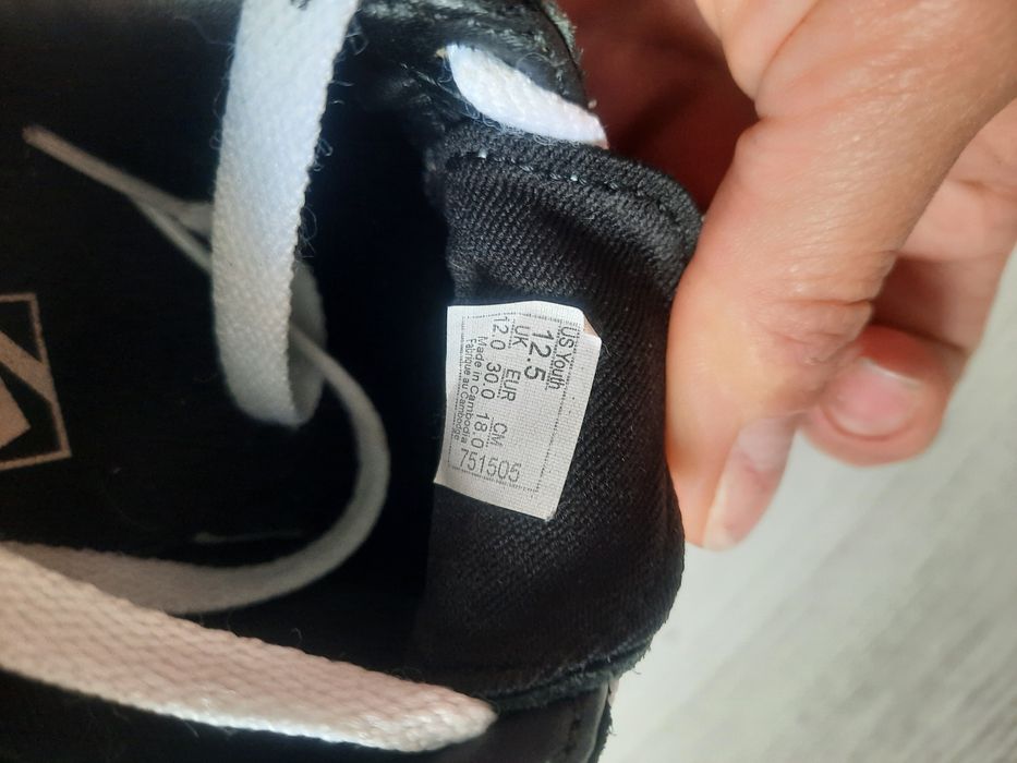 Замшевые кеды VANS кеди мокасины кроссовки черевики  18.5см р.29-28
