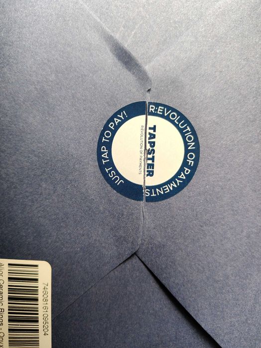 DOWOLNY ROZMIAR!! Obrączka płatnicza Tapster czarna onyks
