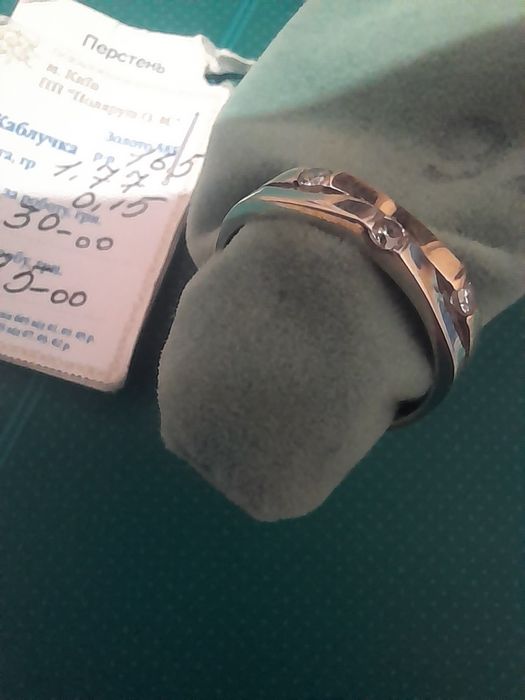 Кольцо на мизинец перстень золото