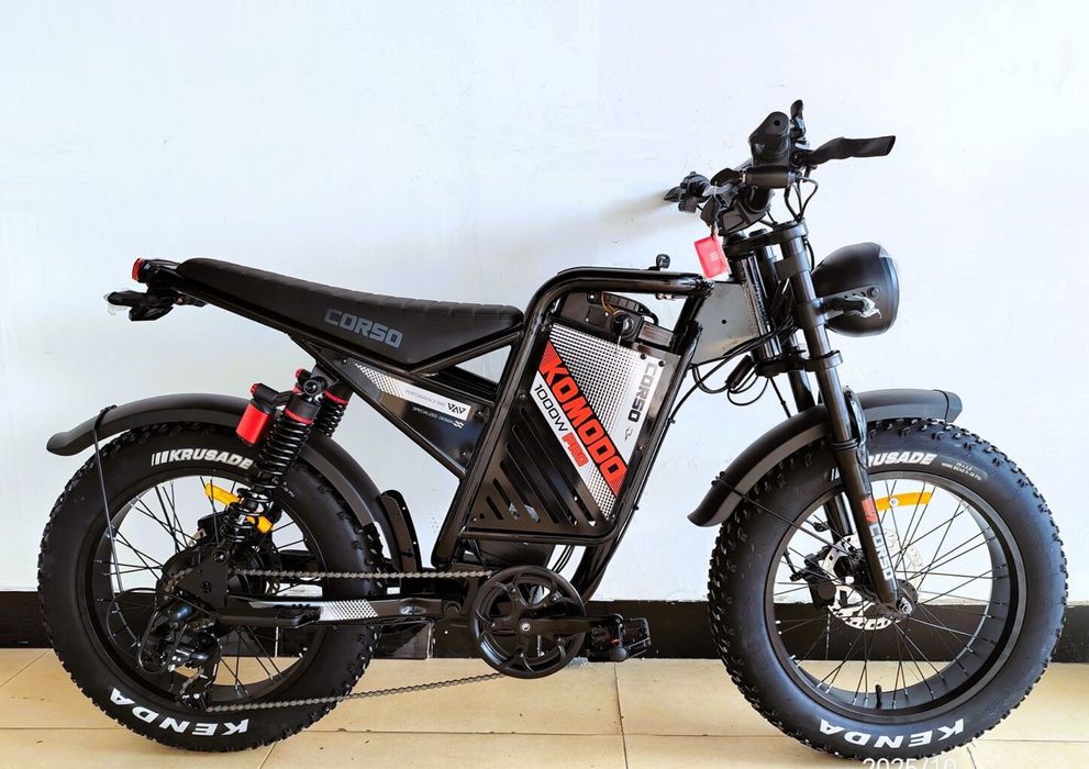 Електро фетбайк corso komodo новий 1000w гідравліка електро велосипед