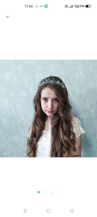 Обруч для волосся на весілля