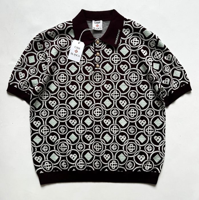 Casablanca sweterek Polo koszulka S M L XL