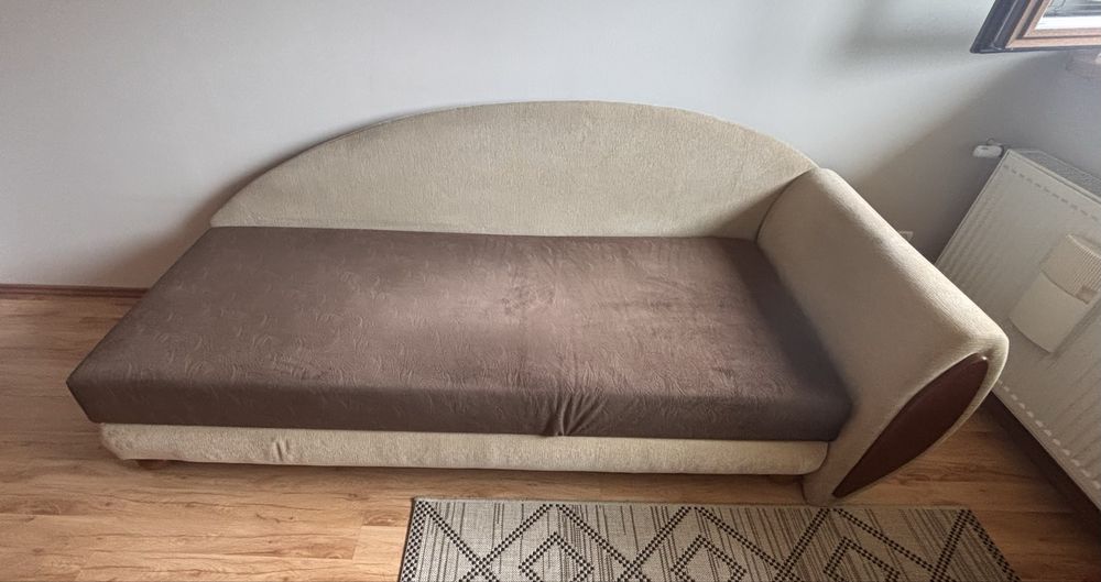 Tapczan / łóżko jednoosobowe 200 × 80 cm – regulowany zagłówek – 100zł