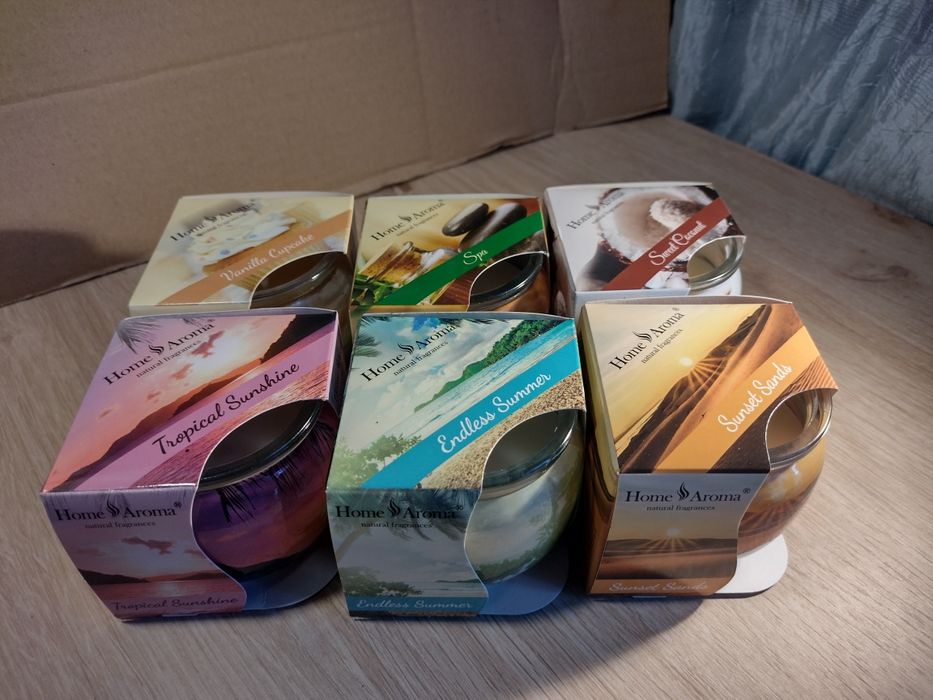 Zestaw 6 świec Home Aroma miks