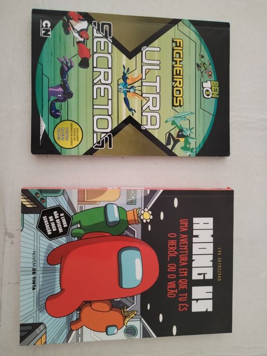 Livros infantis - Ben10, Among us, animais
