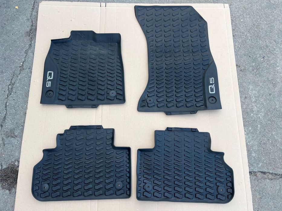 audi q5 80a zestaw dywaników gumowych przód tył 80b061501 80a061511