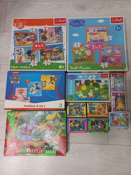 Пазли 44 коти, Свинка Пепа, Щенячий патруль,герої казок