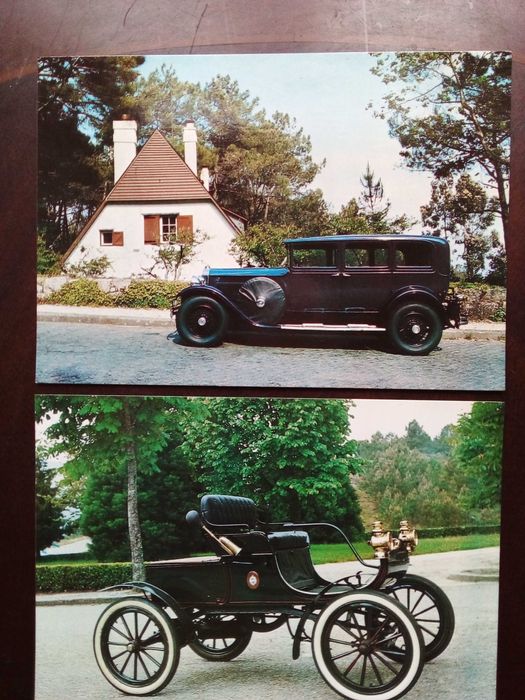 11 Postais com Automóveis Antigos do Museu do Automóvel do Caramulo.