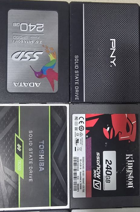 Discos SSD (240GB / 250GB / 256GB) – Como Novos / Várias Marcas
