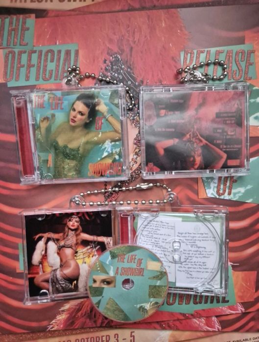 The life of a showgirl Spotify NFC Taylor Swift Mini CD breloczek