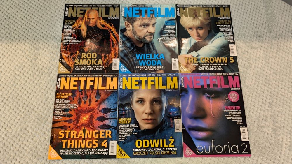 47 numerów Magazyn Netfilm  Kompletna seria gratka dla kolekcjonerów!
