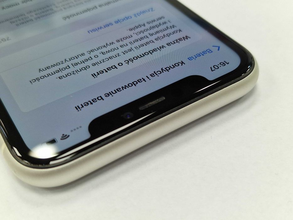 Iphone 11 128GB/ White/ BAT 75%/ Grade A/ Gwarancja + ładowarka