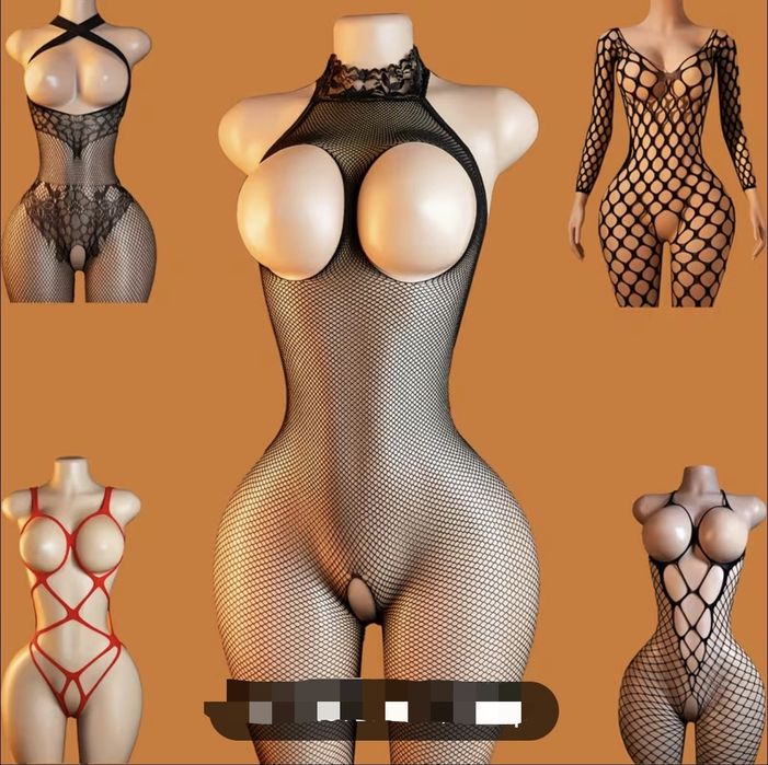 Кружевное нижнее бельё сексуальный комплект боди сетка  пояс лиф трус