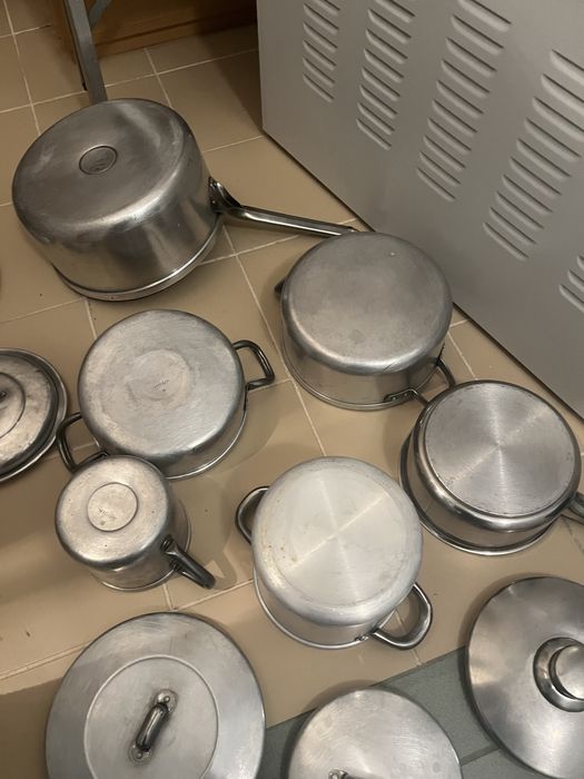 Conjunto de 7 panelas com tampas