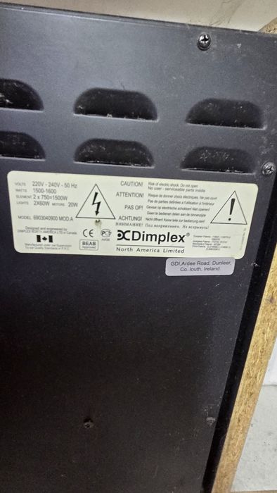 Kominek dimplex elektryczny