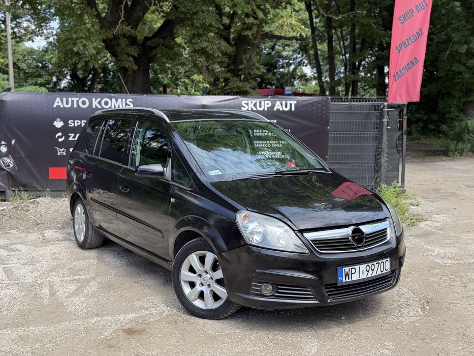 Opel Zafira 1.9 Diesel 2006 7 Osób Bluetooth Alufelgi Pakowna Niskie Spalanie
