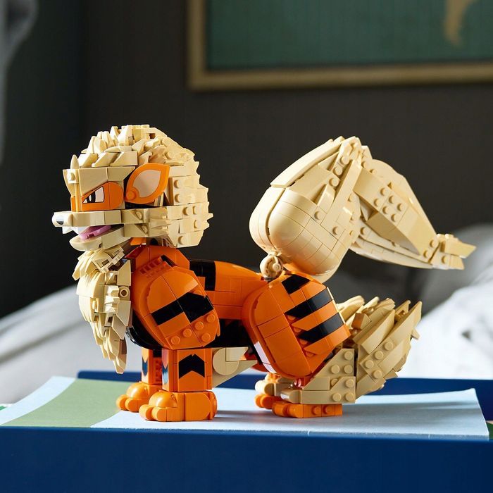 FIGURKA Pokemon Arcanine klocki 1190 elementów dorosłych