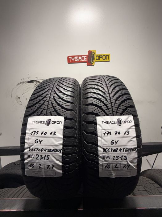 Opony całoroczne Goodyear Vector 175/70R13 2szt #W2315 Gen-2 używane