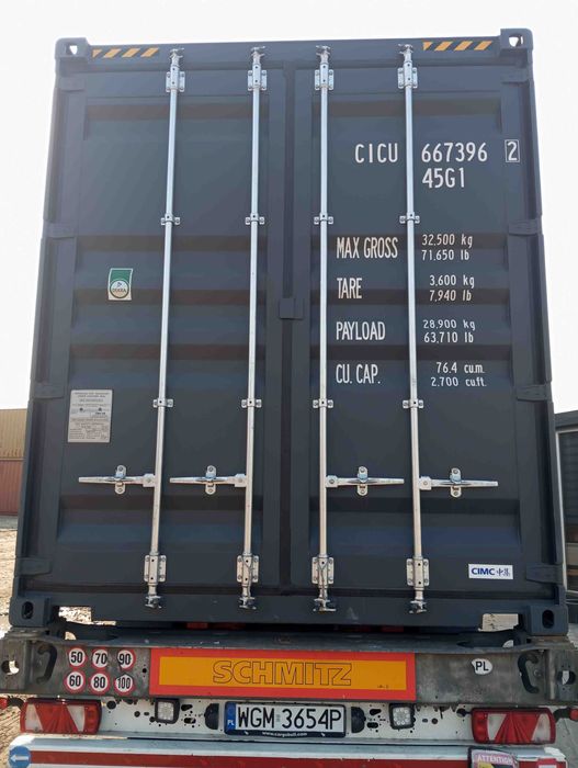 Kontener morski magazynowy 40'HCOW podwyższany NOWY
