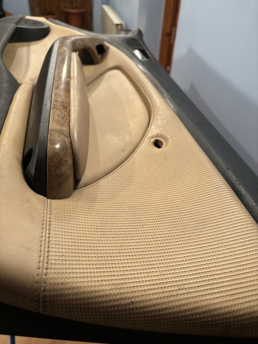 Boczki drzwi BMW E46 Coupe lightgelb hifi individual drewno