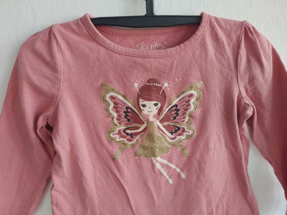 Blusa com fada e brilhantes - C & A - Tamanho 18 - 24 meses - 92 cm