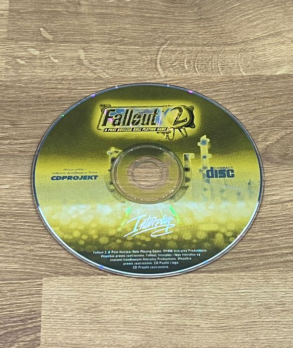 Fallout 2 płyta (PC PL 1998) polskie wydanie CD Projekt