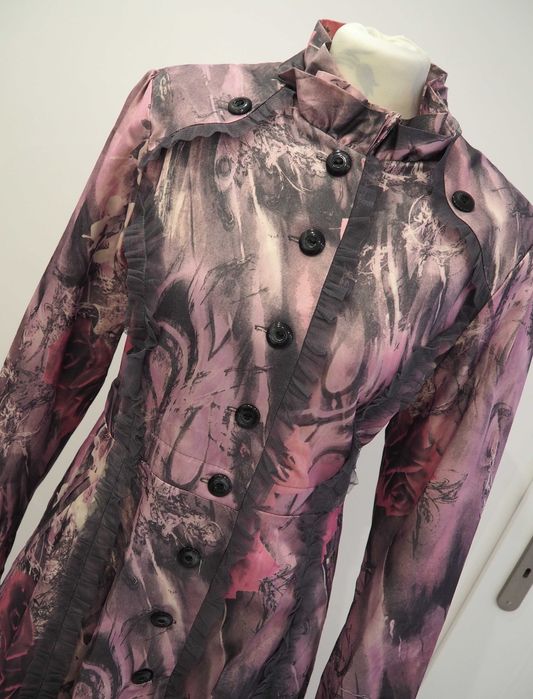 Spicy Vanilla_rose coat_płaszcz ocieplany_rozmiar L