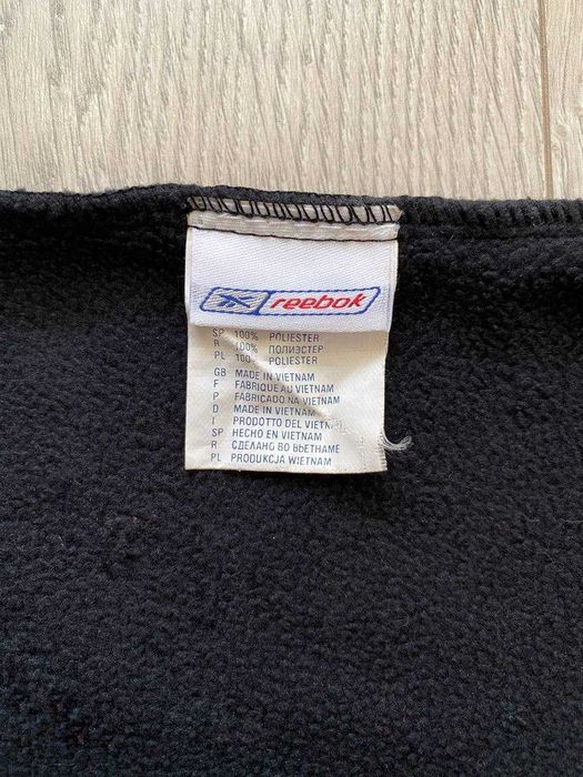 Оригінальний комплект Reebok: флісова шапка + баф (снуд) чорний