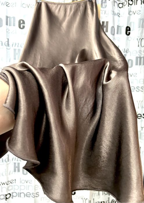 Юбка натуральный атлас, на резиночке, люкс качества, Италия 36-46,48