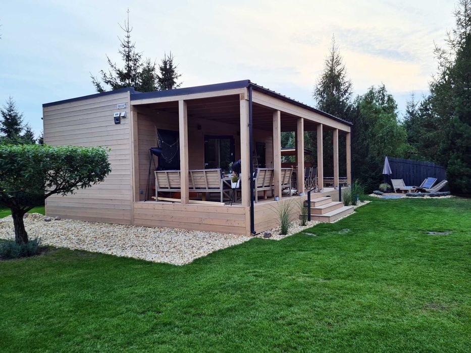 Dom Domek mobilny modułowy 35 m² nowy wyposażony całoroczny VERANO35