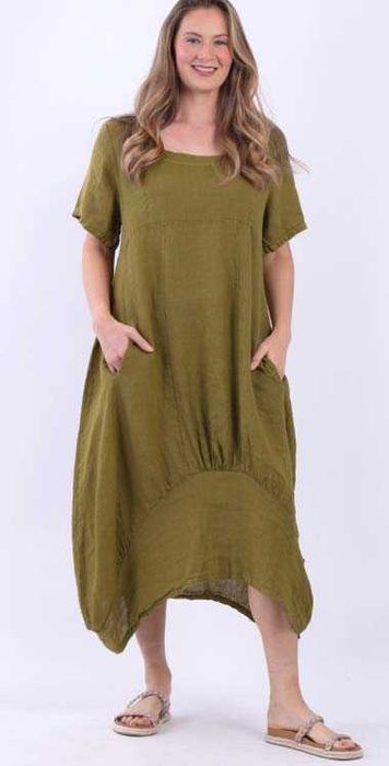 Сукня лляна  бохо  свободное  платье лен  Италия 50-52 льон