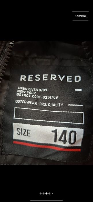 Kurtka zimowa Reserved 140