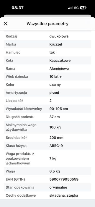 Sprzedam hulajnogi dzieciece marki Kruzzel