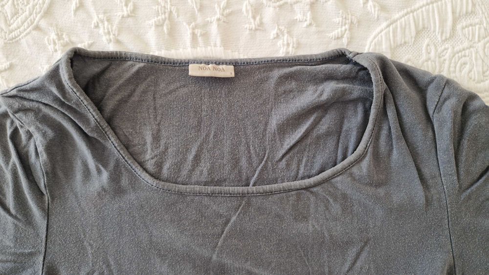 T-shirt Azul com manga curta, marca Noa Noa, tamanho S