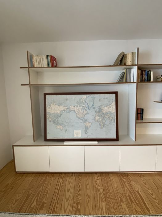 Mapa mundo emoldurado