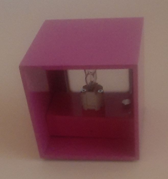 Designerski kinkiet kostka 10cm x 10cm