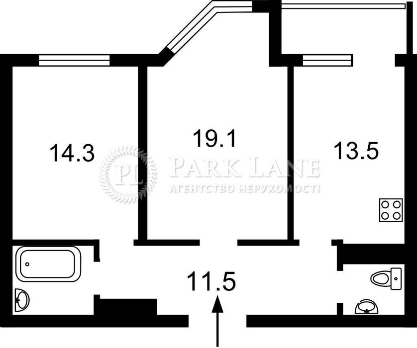 2-кімнатна квартира за адресою (площа 67 м²) - Atlanta.ua - фото 18