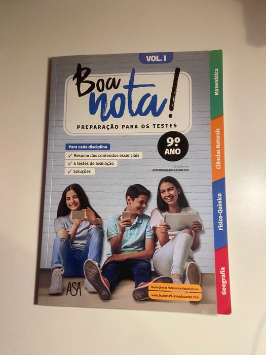 Livros de preparação para os testes 9.º ano “Boa nota!”