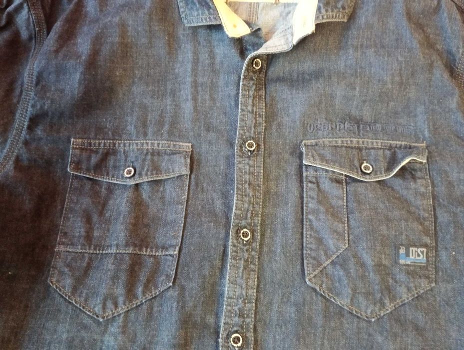 джинсовая рубашка ANGELO LITRICO ХXL состояние новой качество ГЕРМАНИЯ
