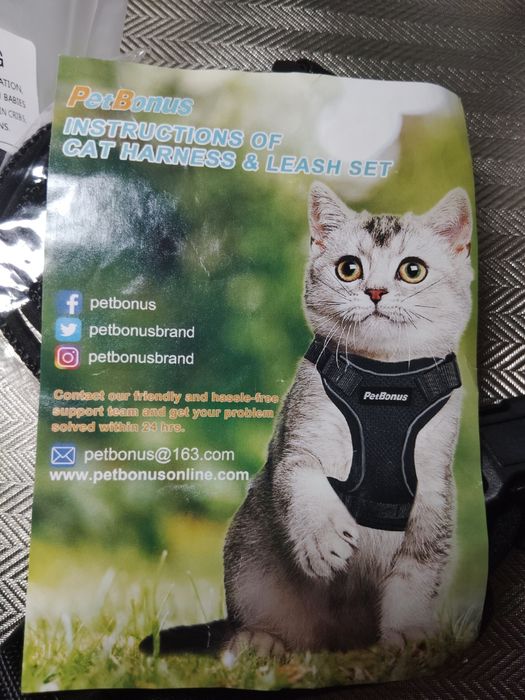 Szelki dla kotka lub małego psa