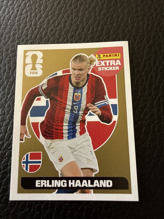 extra sticker haaland ouro