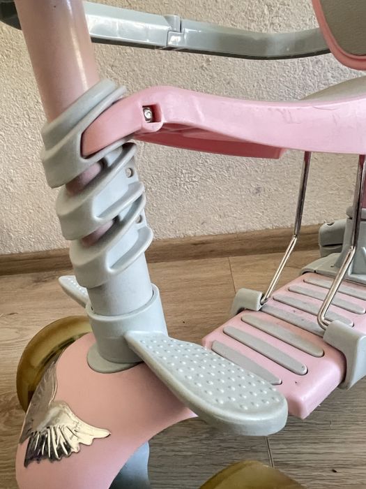 Самокат-трансформер MaxxPro kids дитячий 6в1 рожевий