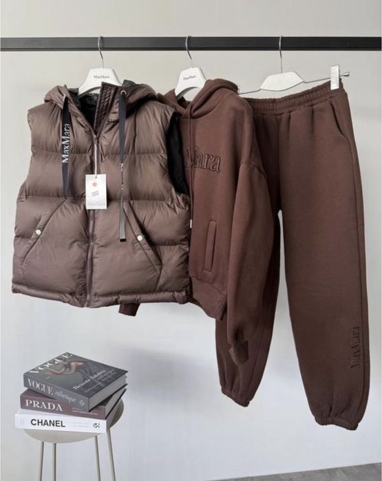 Костюм max mara трійка теплий фліс