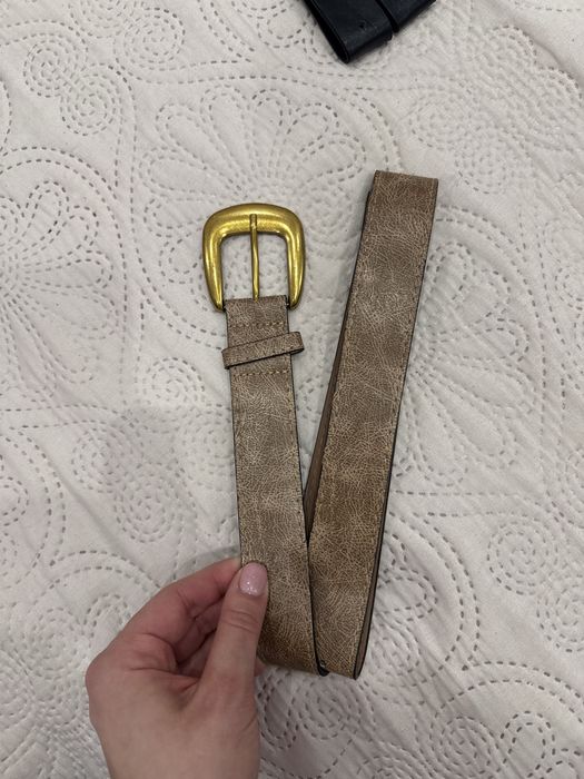 Paski brazowy czarny bezowy  nowe