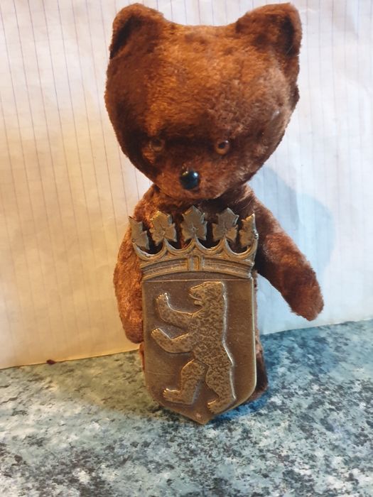 Pluszowy miś, misza suvenir Berlin PRL/GDR/DDR/Germany, 1970s